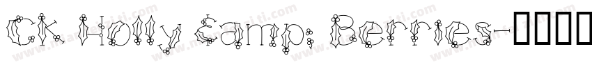 CK Holly & Berries字体转换